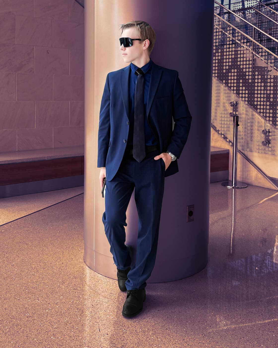 Alexey Fedorov suit editorial portrait