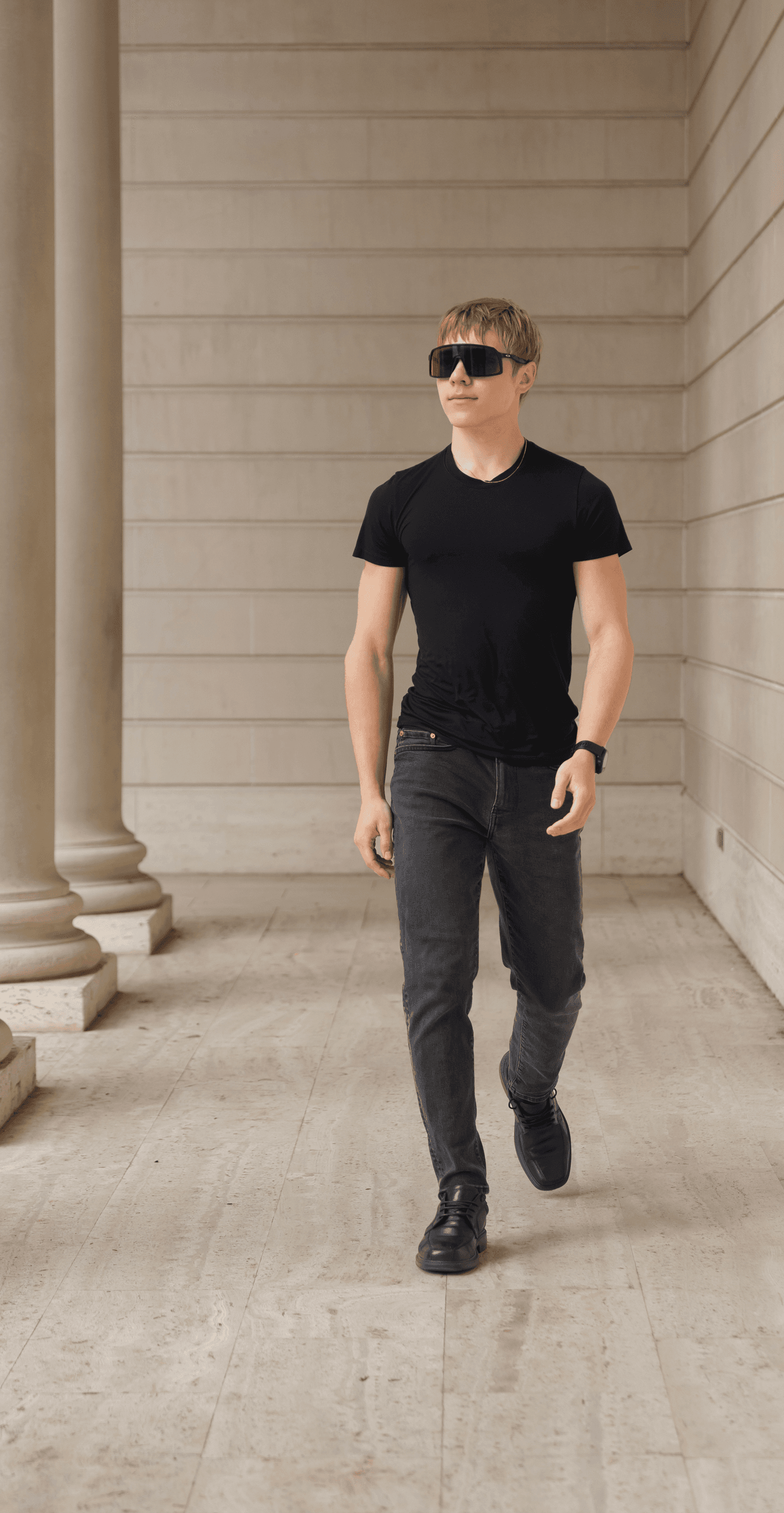 Alexey Fedorov full-length editorial modeling shot